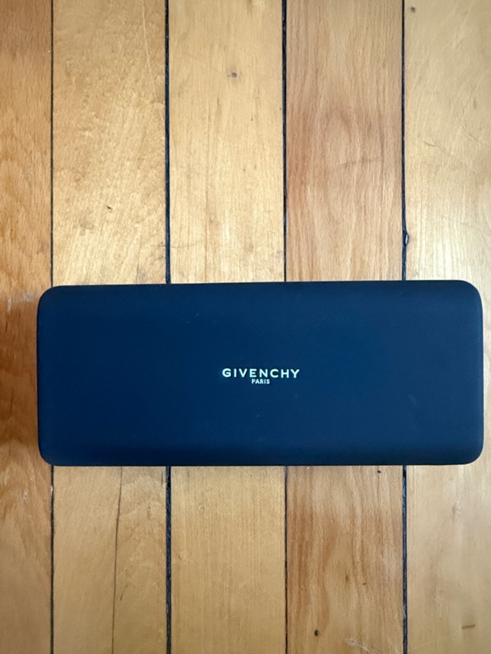 Givenchy Black Hard Sunglasses Case with Gold Logo